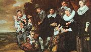 Frans Hals A Family Group in a Landscape Spain oil painting artist